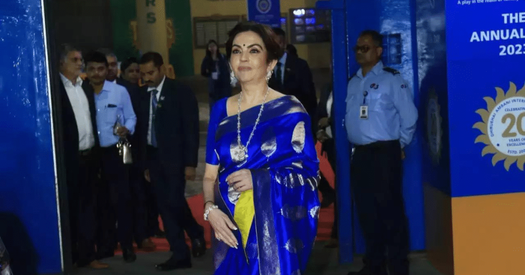 Nita Ambani's Radiance at Dhirubhai Ambani 