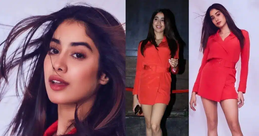 Janhvi Kapoor's Red Dress Glam